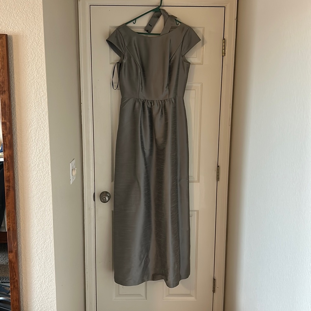 Dove gray mother of the bride dress